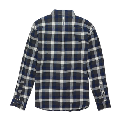 Gray Check Long Sleeve Button Down
