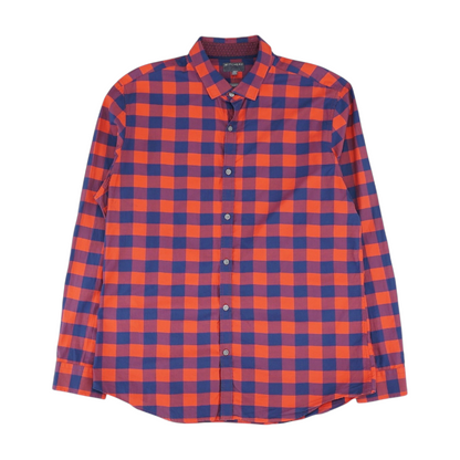 Red Check Long Sleeve Button Down