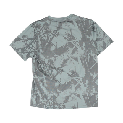 Gray Geometric Active T-Shirt