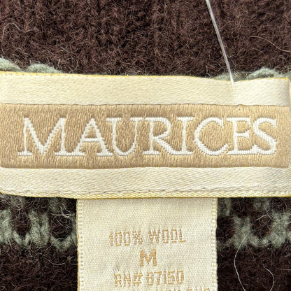 Vintage Brown Striped Pullover Sweater