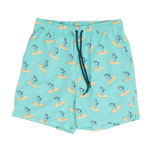 Green Graphic Swim Bottom