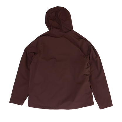 Burgundy Solid Rain Jacket