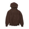 Brown Solid Hoodie Pullover