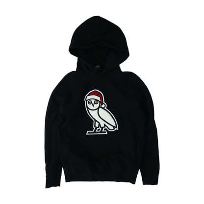 Black Solid Hoodie Pullover