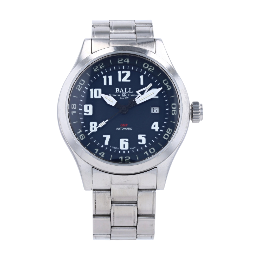 Master II Aviator GMT Stainless Steel Watch