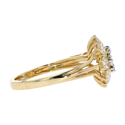 1 ctw 10K Yellow Gold Lab Grown Diamond Fashion Ring