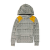 Gray Abstract Hoodie Pullover