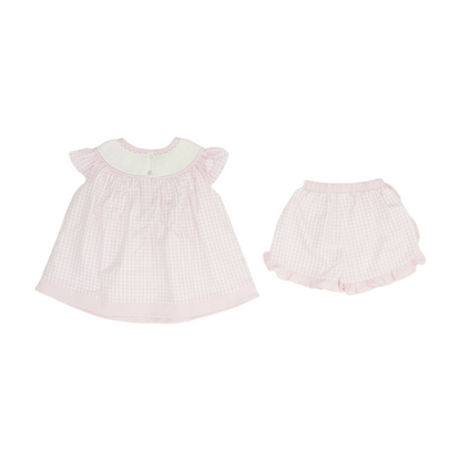 Pink Plaid Short Sleeve Set
