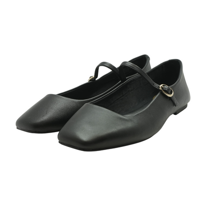 Black Slip-On Flats