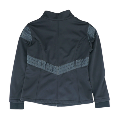 Black Solid Active Jacket