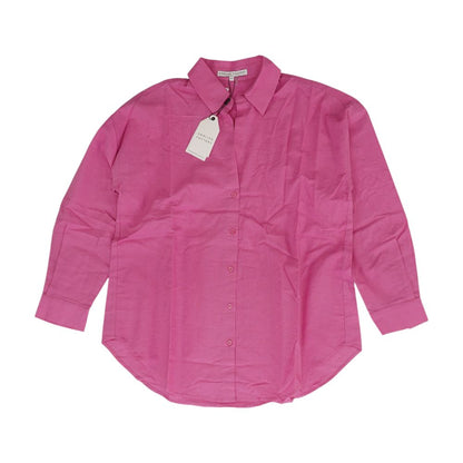 Pink Solid Button Down