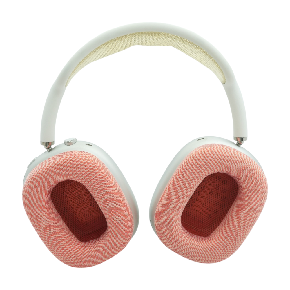 Silver AirPods Max (Lightning) with Red Earpads – Unclaimed Baggage