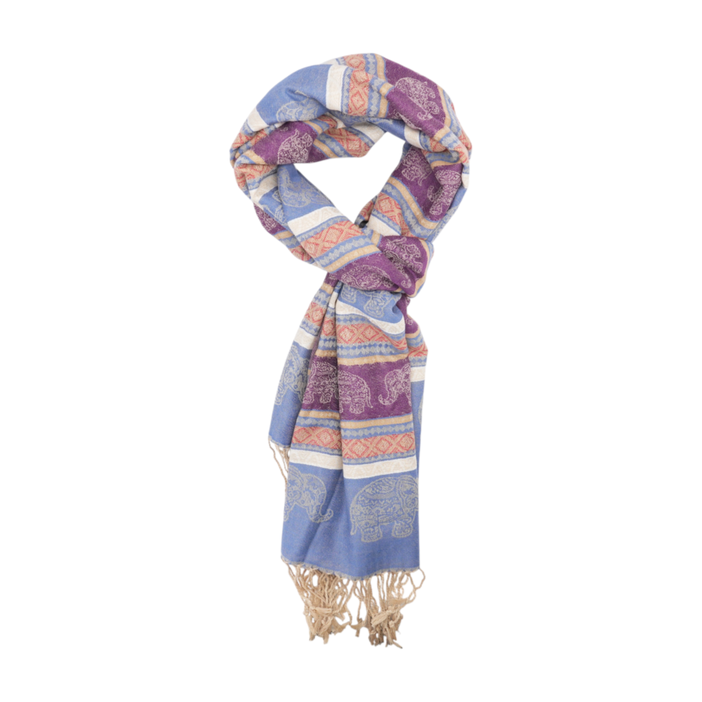 Multi Graphic 100% Cashmere Scarf