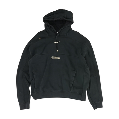 Black Solid Hoodie Pullover