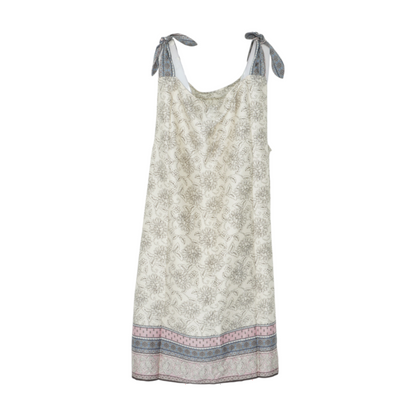 Cream Floral Mini Dress