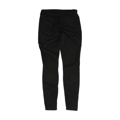 Black Mid Rise Skinny Leg Jeans