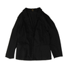 Black Plus Size Solid Blazer