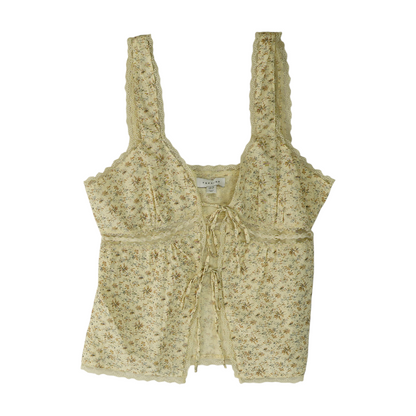 Beige Floral Blouse