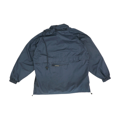 Navy Solid Rain Jacket