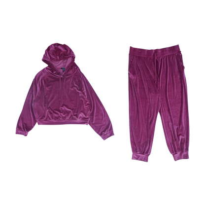 Magenta Solid Pant Set