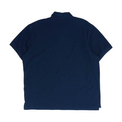 Navy Solid Short Sleeve Polo