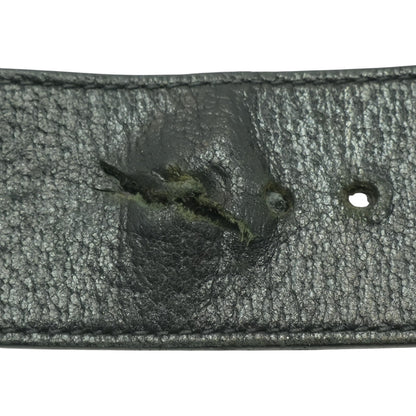 GG Marmont Wide Belt in Black Leather