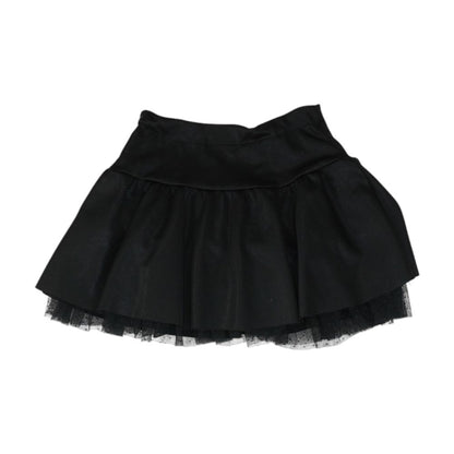 Black Solid Skirt