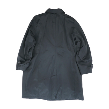 Black Solid Rain Coat