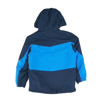 Blue Color Block Jacket