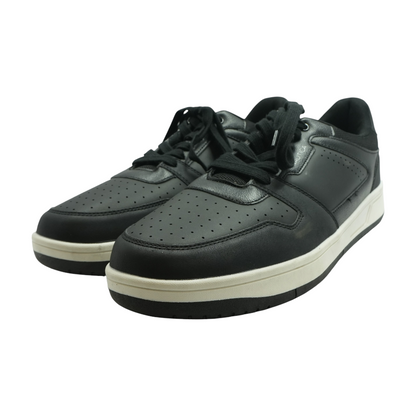 Black Lace-Up Casual Shoes