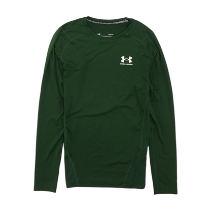 Under Armour Green Solid Base Layer – Image 1