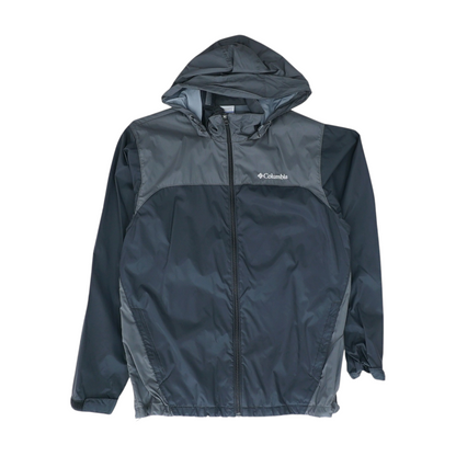 Charcoal Color Block Rain Jacket