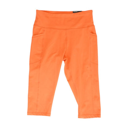Orange Solid Leggings