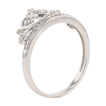 1/10 ctw Sterling Silver Diamond Fashion Ring