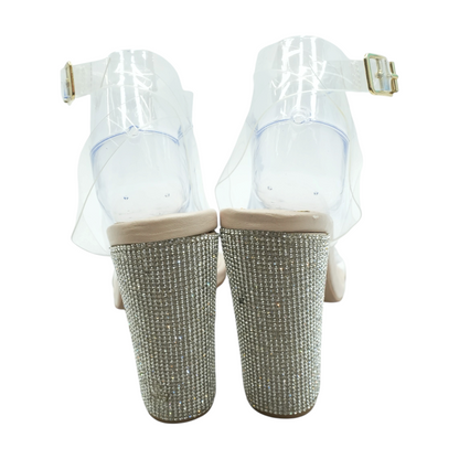 Clear Block Heels
