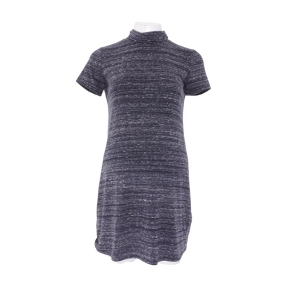 Black Maternity Striped Mini Dress