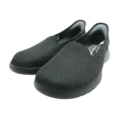 On the Go Flex Clover Black Slip On Athletic Shoes