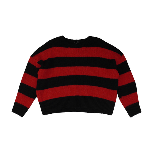 Red Striped Pullover Sweater
