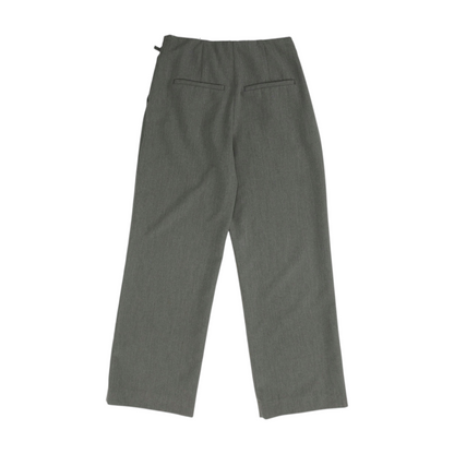 Gray Striped Regular Pants