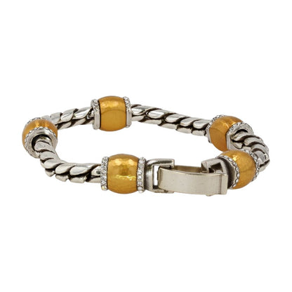 Silver Tone And Gold Tone Meridian Geo Bracelet