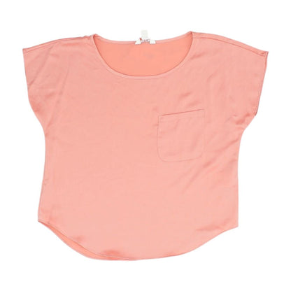 Coral Solid Pajama Top