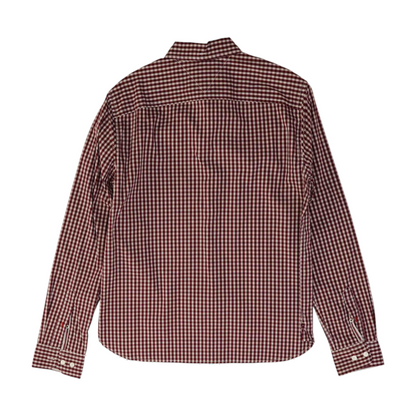 Red Plaid Long Sleeve Button Down