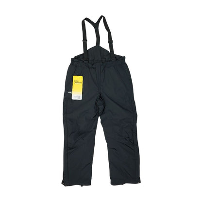 Black Solid Overalls
