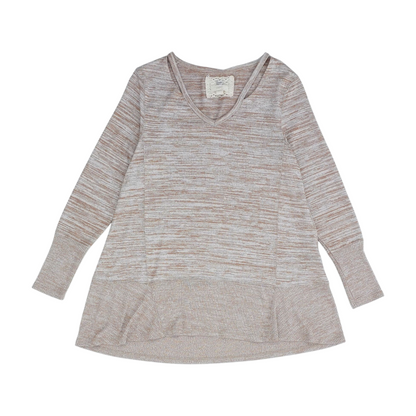 Brown Abstract Pullover Sweater