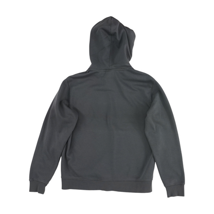 Gray Solid Hoodie Pullover
