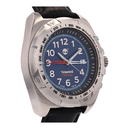 Compass Stainless Steel Watch