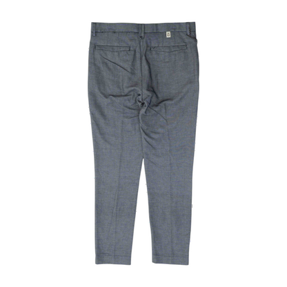 Blue Abstract Regular Pants