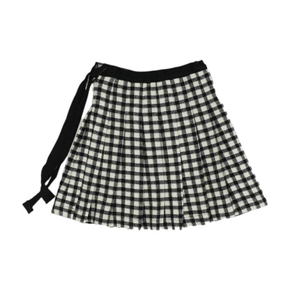 Black Plaid Skirt