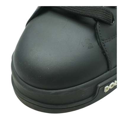 Black Low Top Leather Sneakers