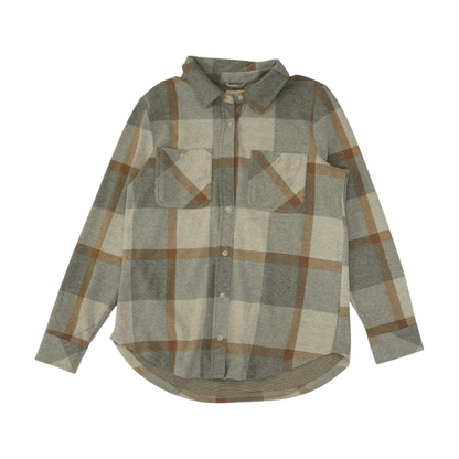 Gray Plaid Button Down